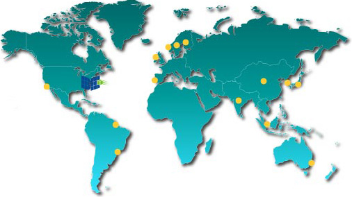 international shipping and transportation services map